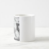 Horror-Katze Anime-Kunst Kaffeetasse (Mittel)