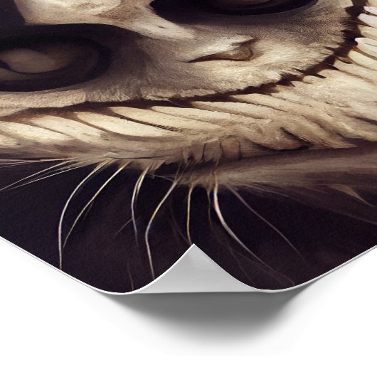 Horror Katze Poster (Ecke)