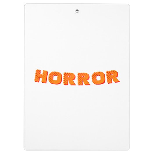 Horror Klemmbrett (Rückseite)