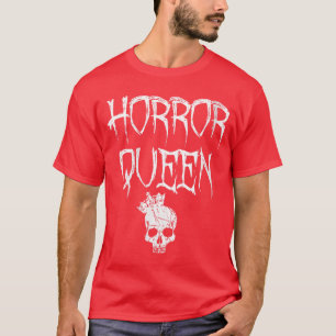 Horror Königin Damen V-Ausschnitt Junge T-Shirt