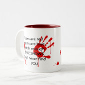 Horror-Kriminalität zeigt Tasse (Vorderseite Links)