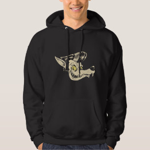Horror Kunst - Rockabilly Wolf - Psychobilly Punk  Hoodie
