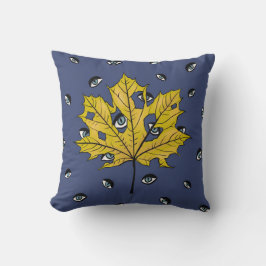 Horror Leaf Creepy Botanische Kunst Kissen