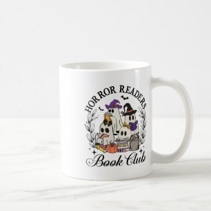 Horror Leser Buch Club Funny Ghost Halloween Boo Kaffeetasse
