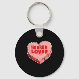 Horror-Liebhaber-Süßigkeiten-Herz-Valentinstag-Hal Schlüsselanhänger