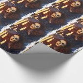 Horror-Mädchen-Kerzen-Freak-Creepy Horror Geschenkpapier (Ecke)