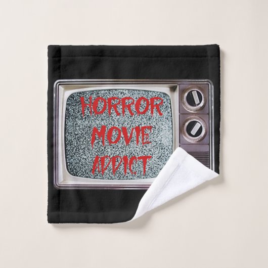 Horror Movie Addict Badhandtuch Set (Waschlappen)