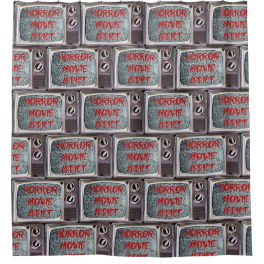 Horror Movie Addict Duschvorhang (Vorderseite)