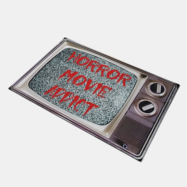 Horror Movie Addict Fußmatte (Schrägansicht)