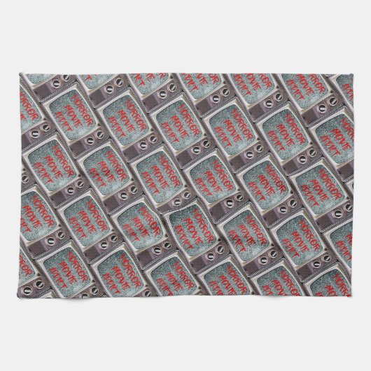 Horror Movie Addict Geschirrtuch (Horizontal)