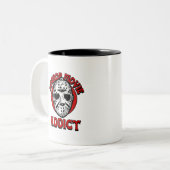 Horror Movie Addict Zweifarbige Tasse (Vorderseite Links)