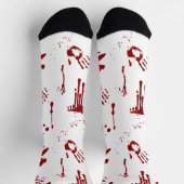 Horror Movie Bloody Handints Blutspatter Socken (Oben)