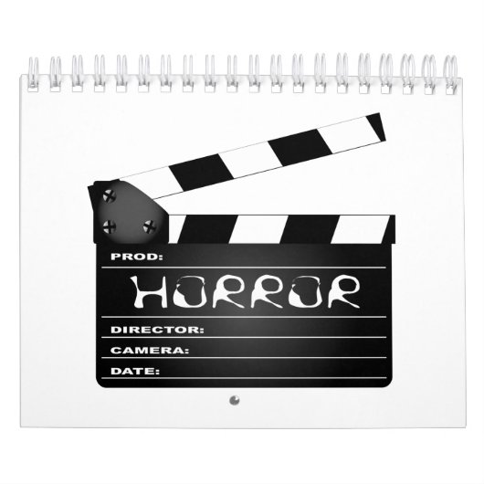 Horror Movie Clapperboard Kalender (Titelbild)