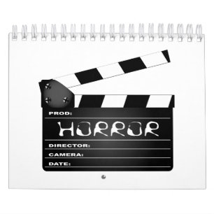 Horror Movie Clapperboard Kalender