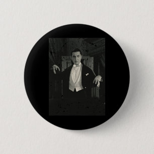 Horror Movie Monster Halloween Graf Dracula Vampi Button