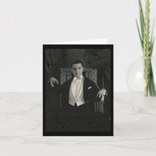 Horror Movie Monster Halloween Graf Dracula Vampi Karte