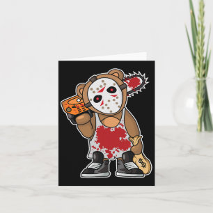 Horror Movie Monster Lazy Halloween Kostüm Funny Karte