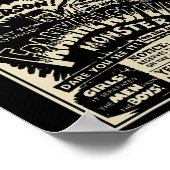 Horror Movie Monster Mummy Dracula Werewolf Franke Poster (Ecke)