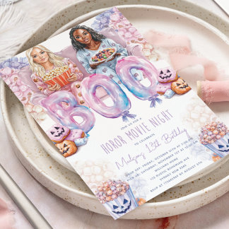 Horror Movie Night Halloween Einladung