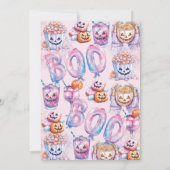 Horror Movie Night Halloween Slumber Party Einladung (Rückseite)