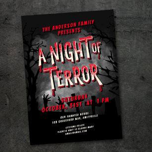 Horror Movie Poster Erwachsene Halloween-Party lad Feiertagskarte