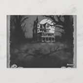 Horror Movie Poster Halloween-Party Einladung Postkarte (Rückseite)