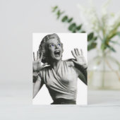 Horror Movie Screamer Postkarte (Stehend Vorderseite)