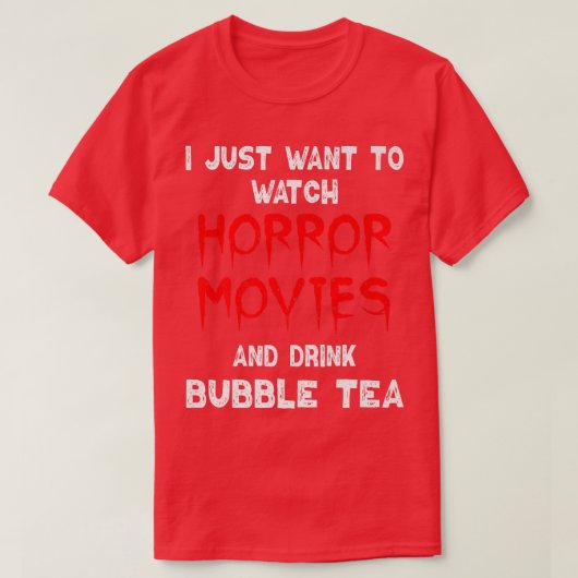 Horror Movie Shirt Bubble Tee Lover Horro (Design vorne)