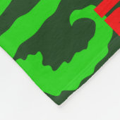 Horror Movie Style Words Collage Green Fleecedecke (Ecke)