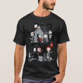 Horror Movie Tree House Halloween T-Shirt (Vorderseite)