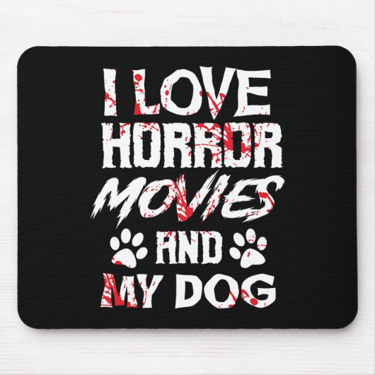 Horror Movies Beängstigende Filmliebhaber Hallowee Mousepad (Vorne)