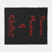 Horror Movies & Chills? Fleecedecke (Vorderseite (Horizontal))