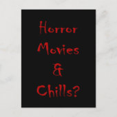 Horror Movies & Chills? Postkarte (Vorderseite)