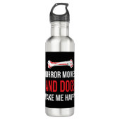 Horror Movies Hogs Edelstahlflasche (Vorderseite)