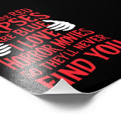 Horror Movies Lovers Halloween Beängstigender Film Fotodruck (Ecke)