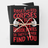 Horror Movies Lovers Halloween Beängstigender Film Geschenkpapier Set (Beispiel)
