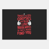 Horror Movies Lovers Halloween Beängstigender Film Geschenkpapier Set (Vorderseite)