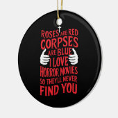 Horror Movies Lovers Halloween Beängstigender Film Keramik Ornament (Links)