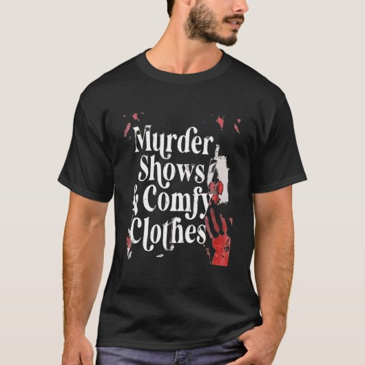 Horror Movies Shows Comfy Halloween T-Shirt (Vorderseite)