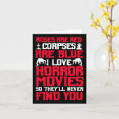 Horror Movies Thriller Halloween Fans Beängstigend Karte (Gelbe Blume)