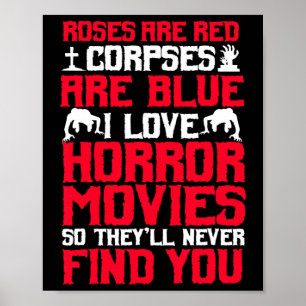 Horror Movies Thriller Halloween Fans Beängstigend Poster