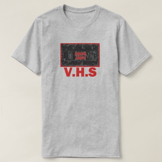 Horror Movies -V.H.S Red T-Shirt (Design vorne)