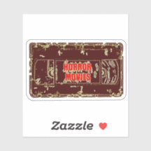 Horror Movies VHS Black Yellow