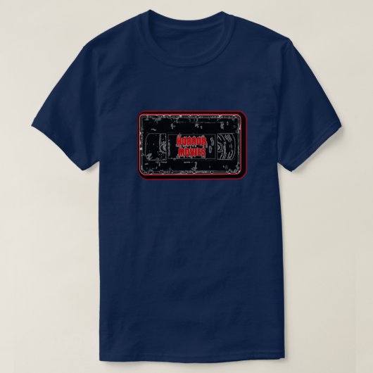 Horror Movies - Video Cassette Red Black T-Shirt (Design vorne)