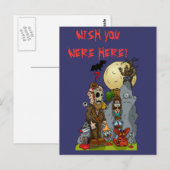 Horror Mural Postcard Postkarte (Vorne/Hinten)