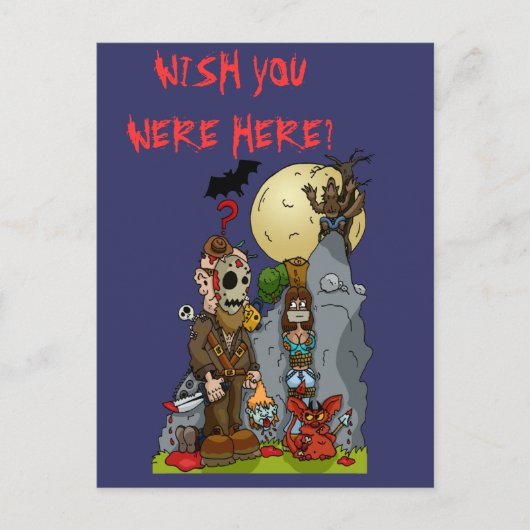 Horror Mural Postcard Postkarte (Vorderseite)