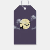 Horror nachts Einladungen zum niedlichen Halloween Geschenkanhänger (Rückseite)