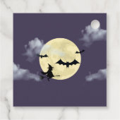 Horror nachts Einladungen zum niedlichen Halloween Geschenkanhänger (Rückseite)