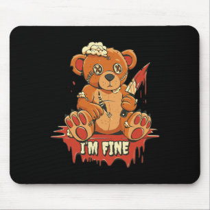 Horror Niedlich Vampire I'm Fine Bar Halloween Cam Mousepad