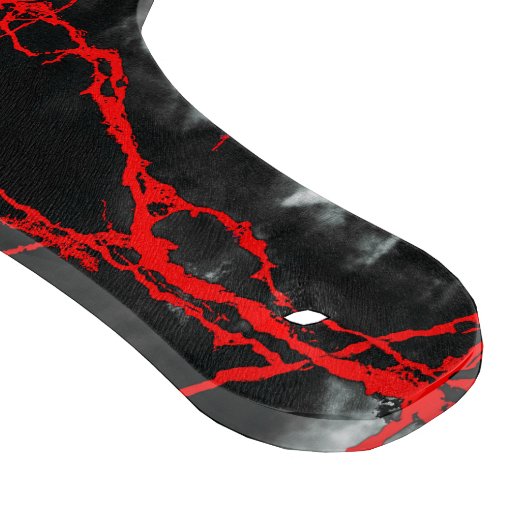 Horror Night Goth - Schwarz und Weiß, Rot Schneidebrett (Ecke)